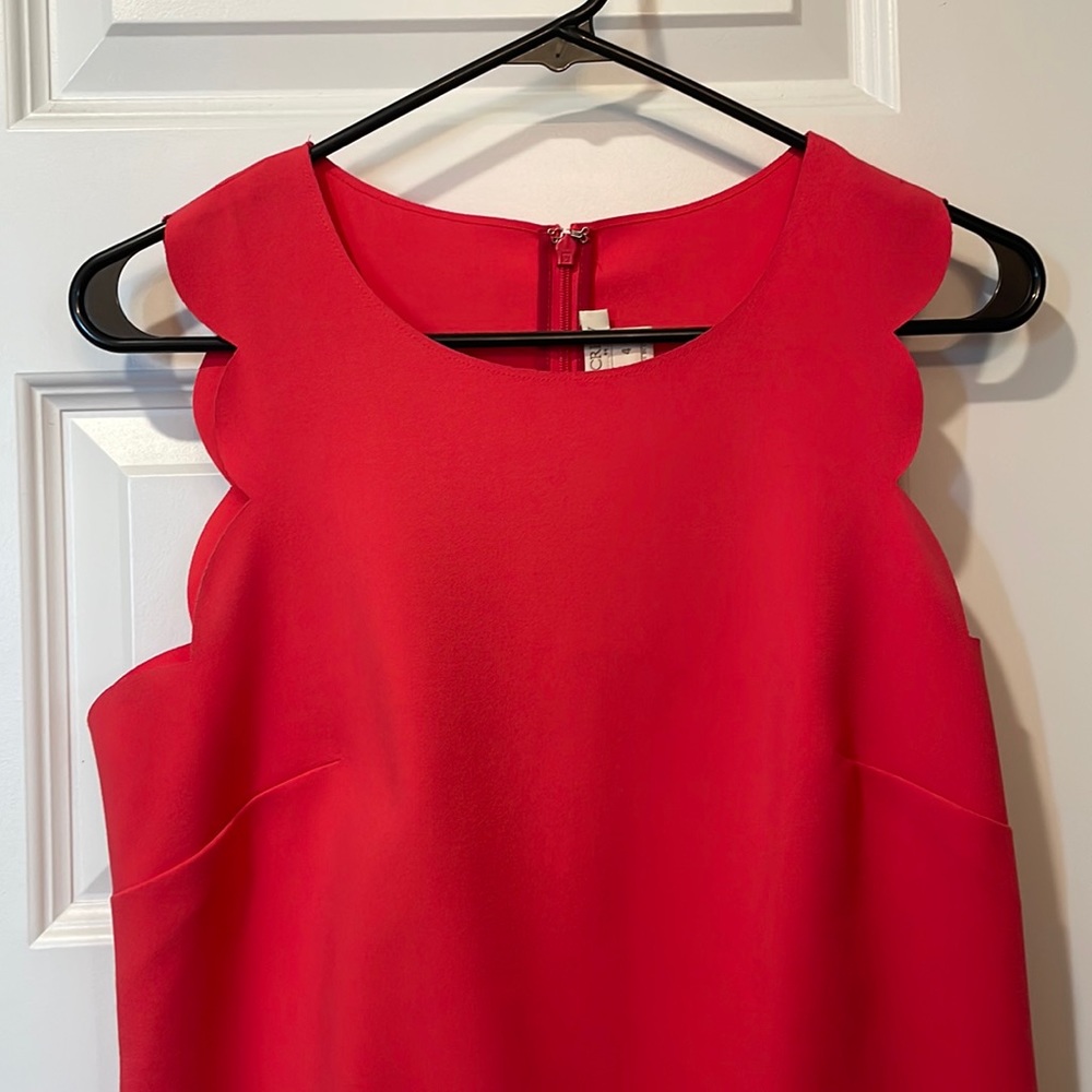 Jcrew Pink Scalloped dress